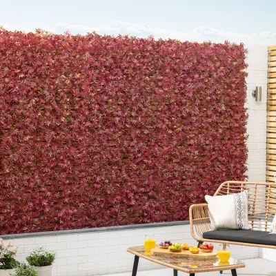Christow Artificial Red Acer Trellis - 2m x 1m