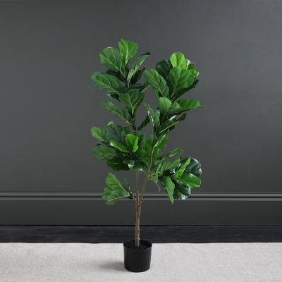 Dunelm Artificial Fiddle Leaf Fig Tree Green