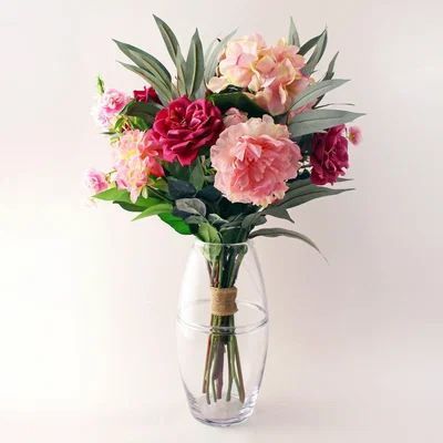 Dunelm Florals Forever Jeanette Rose Bouquet Pink