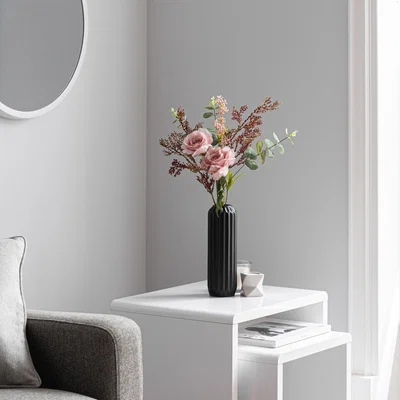 Dunelm Florals Forever Meadow Pink Bouquet Pink
