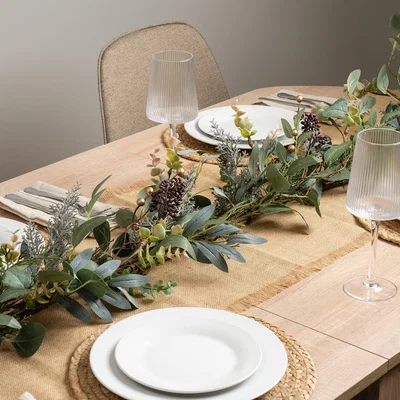 Dunelm 180cm Artificial Eucalyptus Rustic Garland Green