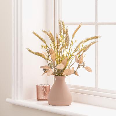 Dunelm Wheat in Ceramic Vase Natural