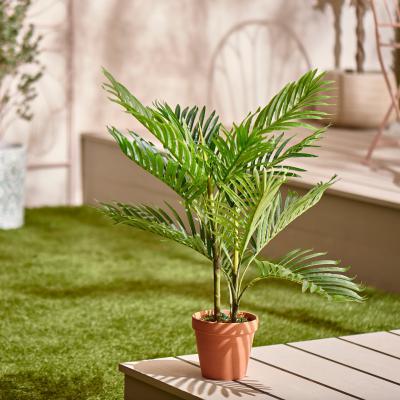 Dunelm Artificial Fern in Terracotta Plant Pot Green