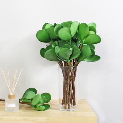 Dunelm Pack of 12 Artificial Jade Succulent Green Stem Green