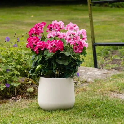 Dunelm Artificial Geranium Plant Pot