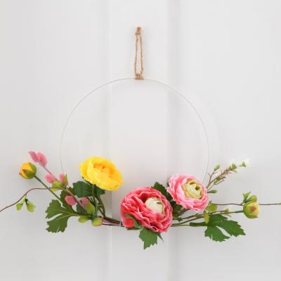 Dunelm Pride & Joy Bright Artificial Floral Wreath MultiColoured