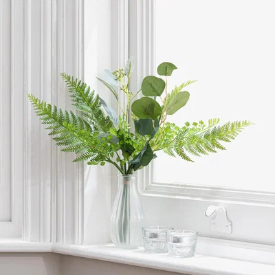 Dunelm Artificial Foliage Bundle Green 35cm Green