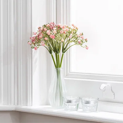 Dunelm Artificial Gypsophilia Bundle Pink 28cm Pink