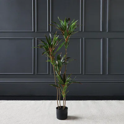 Dunelm Real Touch Red Dracaena 120cm Red