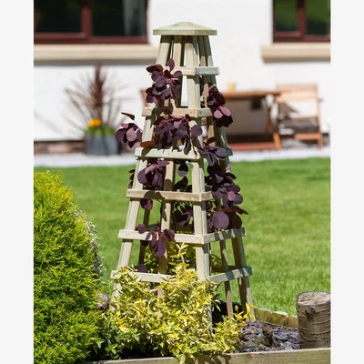 Dunelm Scafell Wooden Obelisk Natural