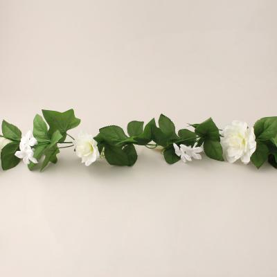 Dunelm Rose and Blossom Wedding Garland 180cm White and Green