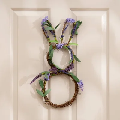 Dunelm Artificial Bunny Shaped Wreath