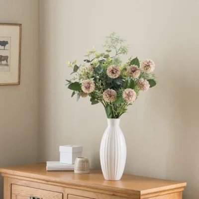 Dunelm Artificial Eden Green Ball Dahlia Bouquet
