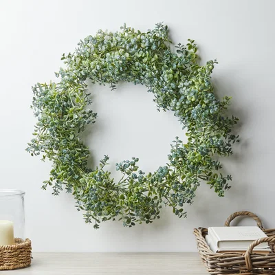 Dunelm Foliage Wreath 44cm Green