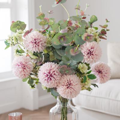 Dunelm Artificial Dahlia & Almond Blossom Bouquet