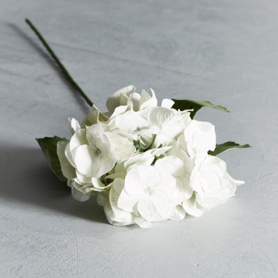 Dunelm Artificial Hydrangea White Glitter Single Stem 78cm White