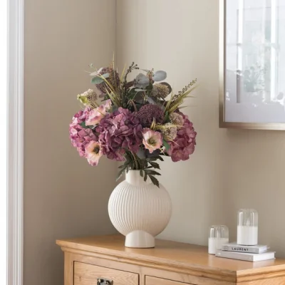 Dunelm Artificial Paige Mixed Mauve Bouquet
