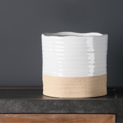 Dunelm Two Tone Rustic Planter 19cm x 21cm MultiColoured