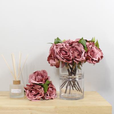 Dunelm Pack of 6 Pink Diamond Velvet Rose Bundle Pink