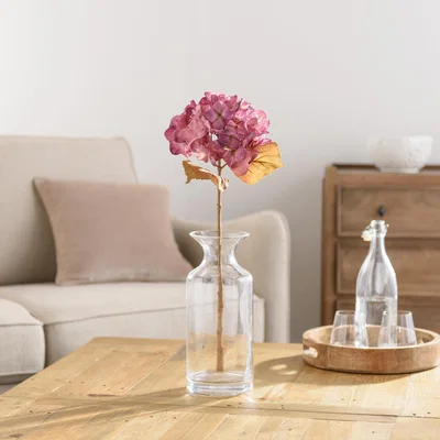Dunelm Artificial Dried Hydrangea Stem Purple