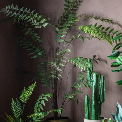 Dunelm Beau Butterfly Fern Green