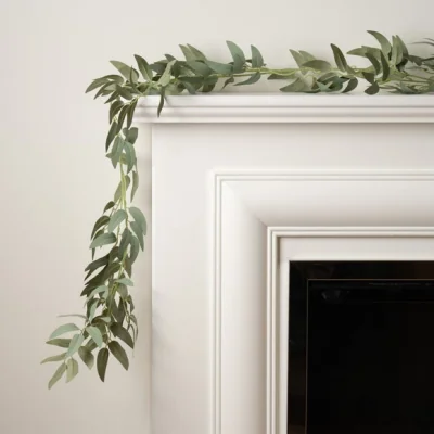 Dunelm Pack of 2 Artificial 180cm Willow Eucalyptus Foliage Garlands
