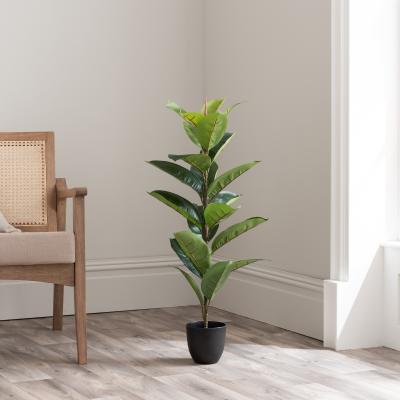 Dunelm Artificial Rubber Tree 90cm Green