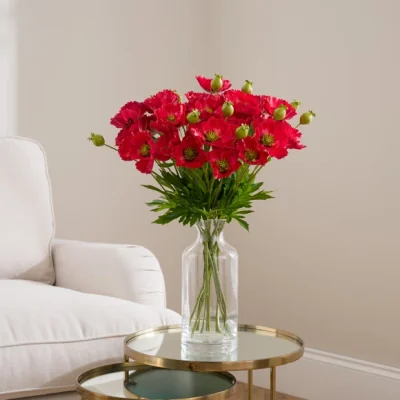 Dunelm Artificial Poppy Spray