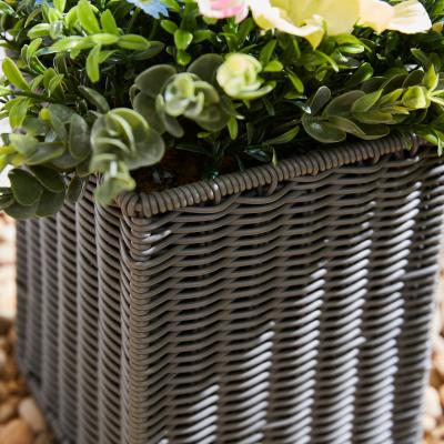Dunelm Artificial Floral Arrangement in Grey Trough MultiColoured