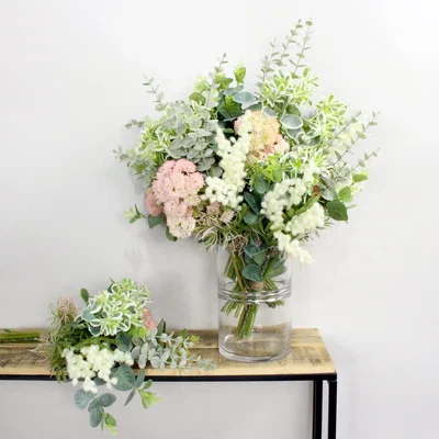 Dunelm Artificial Mimosa Achillea Bundle 6 Pack Cream Cream