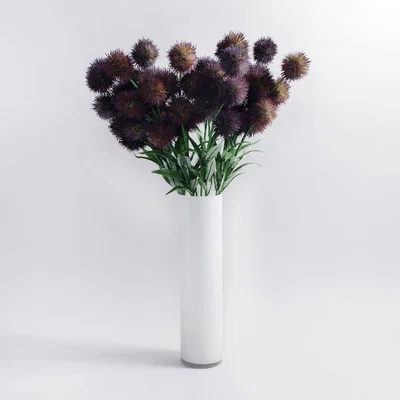 Dunelm Pack of 12 Artificial Lavender Thistle Purple Stem 66cm Lavender