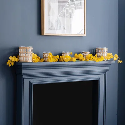 Dunelm Eucalyptus Ochre Garland Ochre