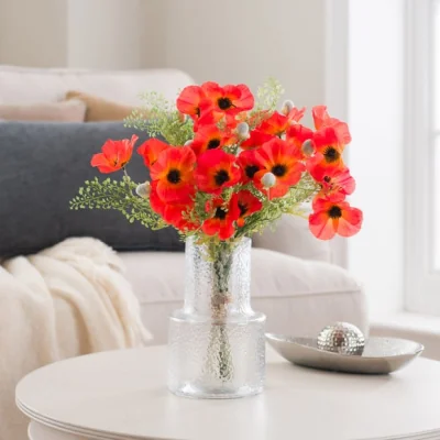 Dunelm Artificial Evelyn Poppy Bouquet