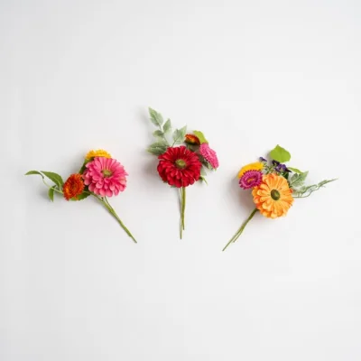 Dunelm Set of 3 Artificial Multi Floral Mini Posies