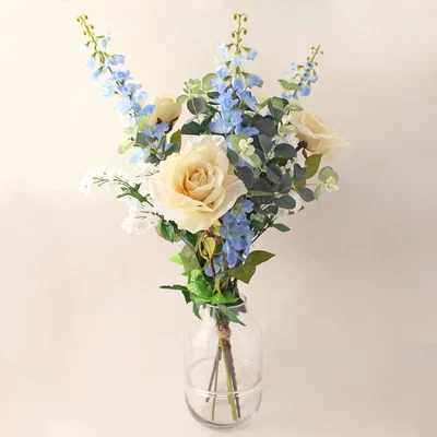 Dunelm Florals Forever Camila Delphinium Bouquet Small 72cm Blue