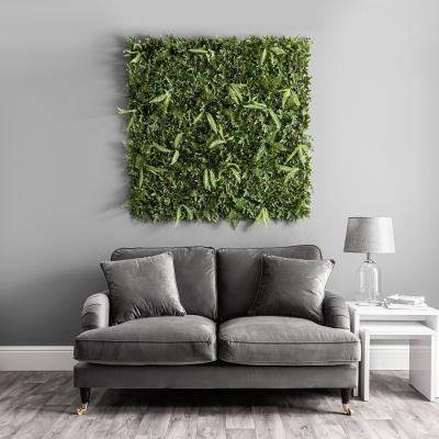 Dunelm Pack of 6 Artificial Ivy and Fern Wall Panels MultiColoured