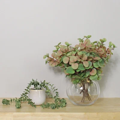 Dunelm Pack of 6 Spring Eucalyptus Bundle 32cm Green