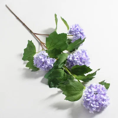 Dunelm Artificial Snowball Lilac Spray 88cm Lilac
