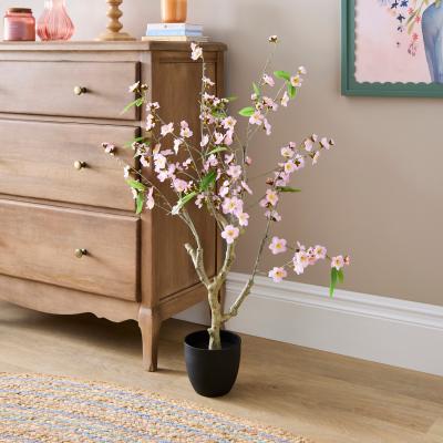 Dunelm Artificial Pink Blossom Tree