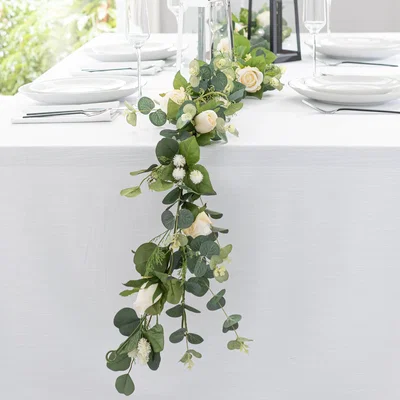 Dunelm Artificial Traditional Wedding Garland White