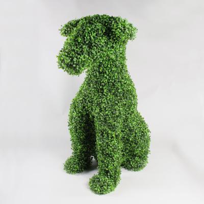 Dunelm Boxwood Dog Large Artifical Topiary Green