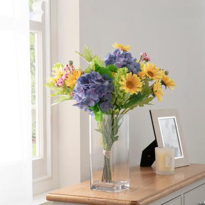 Dunelm Florals Forever Isla Hydrangea Luxury Bouquet Multi 63cm Blue, Purple and Green