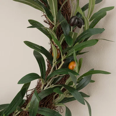 Dunelm Churchgate Artificial Olive Wreath Green