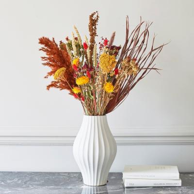 Dunelm Dried Dawn Blaze Flower Bouquet MultiColoured