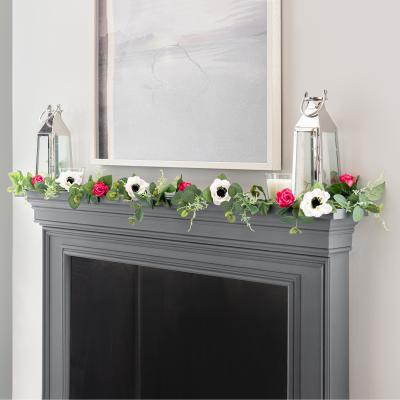 Dunelm Artificial Rose Garland 180cm MultiColoured