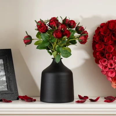 Dunelm Artificial Mini Red Rose Bundle