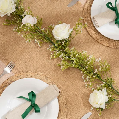 Dunelm Artificial Rose & Gypsophila Garland