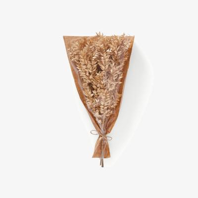 Dunelm Dried Metallic Gold Ruscus Bouquet Gold