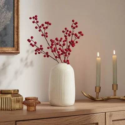 Dunelm Artificial Red Berry Stem