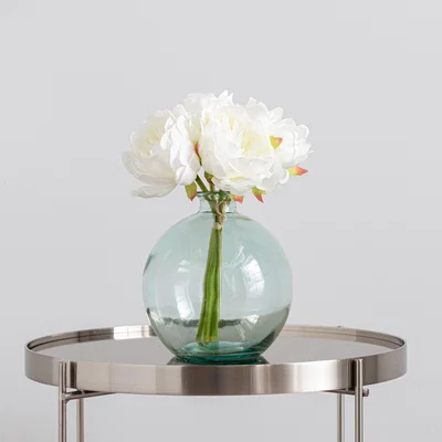 Dunelm Artificial Peony White Bundle 28cm White